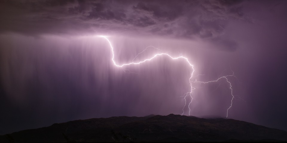 Lightning over the Rincons