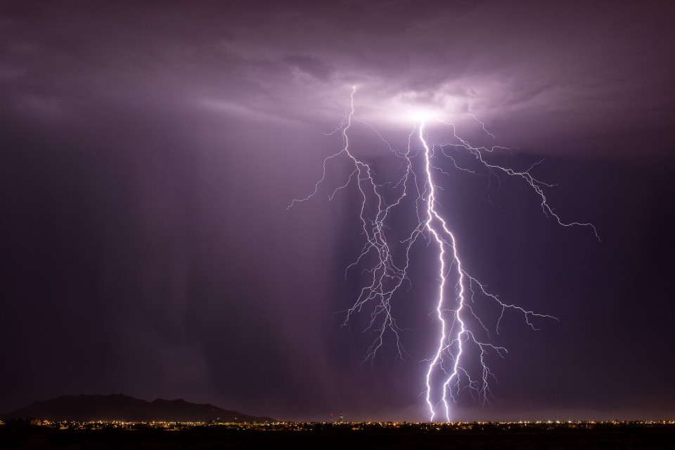 Lightning over Casa Grande