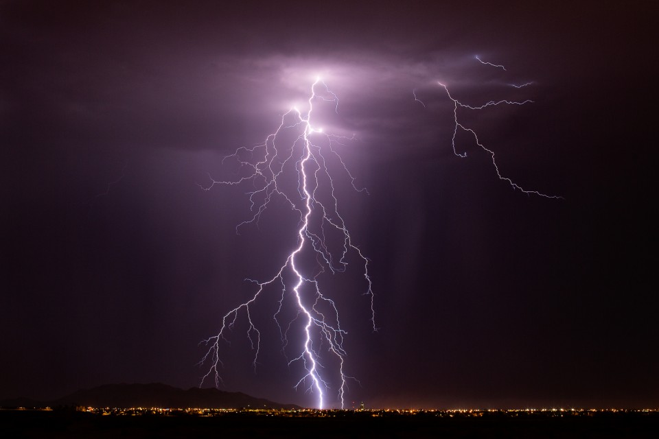 Lightning over Casa Grande