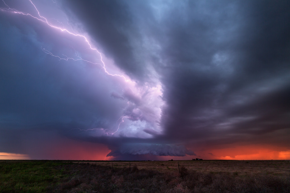 Standing here, near Bledsoe, Texas on the night of May 29th...it felt like I had traveled to another planet. The wind, the storm, the lightning...but it was the surreal orange glow everywhere that created this otherworldy mood which I'll never forget.